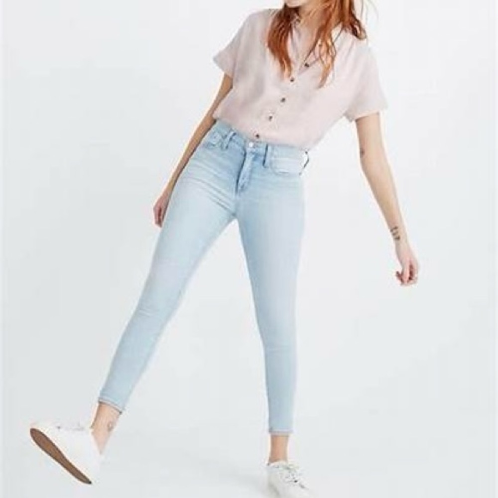 Madewell Mid Rise Skinny Cropped Jeans